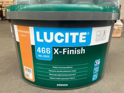 (24x) Dörken Lucite - X-Finish - Pot verf 12L – kavel bij Auctim, Aartselaar
