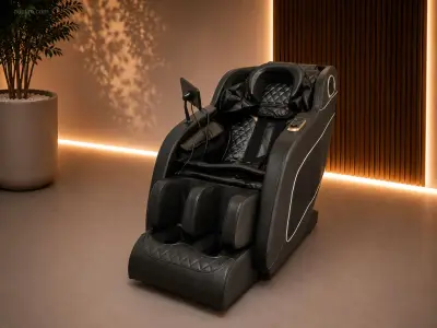 RTE - 2026 - Massagestoel wit-zwart RTE 6650 – kavel bij Auctim, Aartselaar