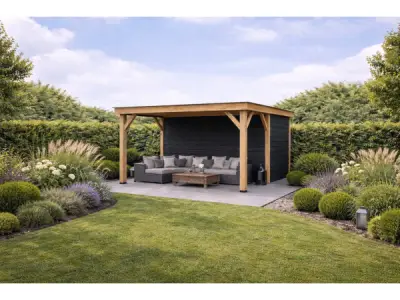 Douglas terrasoverkapping met berging 524x500x257cm – kavel bij XL Auctions