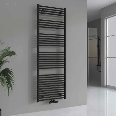 H1800xB600 Handdoekradiator Mat zwart - Linteo – kavel bij Auctim, Bornem