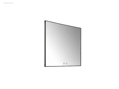 80cm LED spiegel met zwart frame Bagno Group – kavel bij Auctim, Bornem