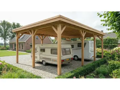 Vrijstaande camper-/caravanoverkapping 660x960x395cm – kavel bij XL Auctions