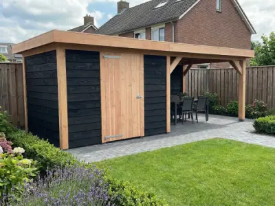 Berging met overkapping 650x300x245cm – kavel bij XL Auctions