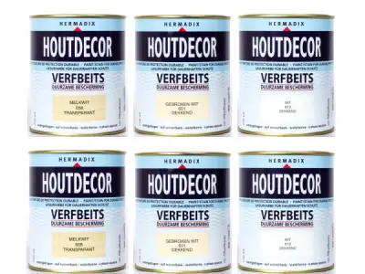 Hermadix verfbeits wit set 6-delig 750ml – kavel bij XL Auctions