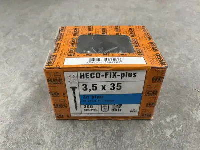 10x Heco spaanplaatschroef ø3,5x35mm 200-pack FIX plus – kavel bij XL Auctions