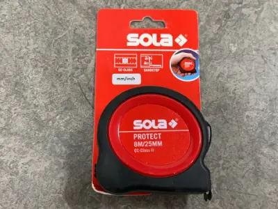 12x Sola rolmaat 8m Protect – kavel bij XL Auctions