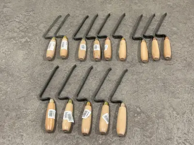 Stootvoegers met houten handgreep set 14-delig – kavel bij XL Auctions