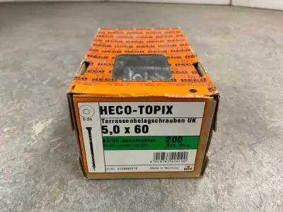 10x HECO vlonderschroef ø5x60mm 200-pack RVS – kavel bij XL Auctions