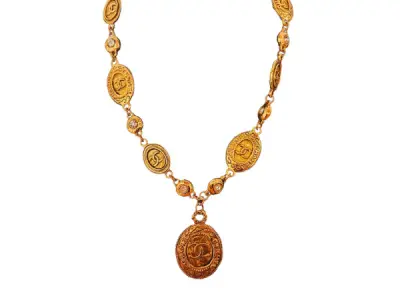 CHANEL ® MADE IN FRANCE | Vintage Medallion Sautoir Collier – kavel bij XL Auctions
