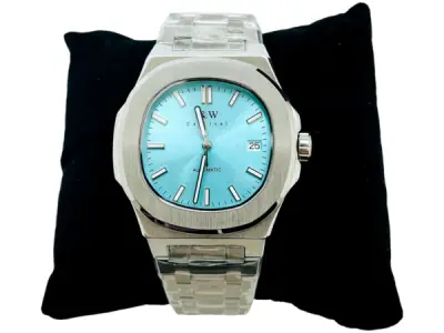 I&W Carnival | Exclusief Automatisch Herenhorloge met IJsblauwe Wijzerplaat – kavel bij XL Auctions