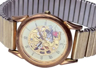 Disney | Vintage Mickey Mouse Skeleton Horloge – kavel bij XL Auctions