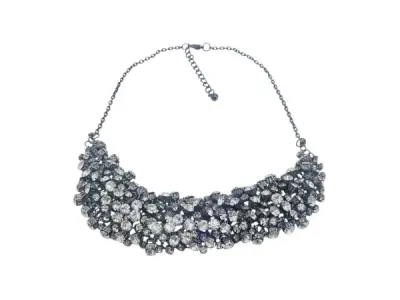 Schitterend Glamour Statement Collier met Strass-kristallen – kavel bij XL Auctions