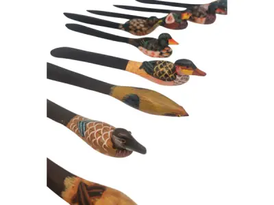 Exclusieve Set van 10 Handgesneden Briefopeners – kavel bij XL Auctions