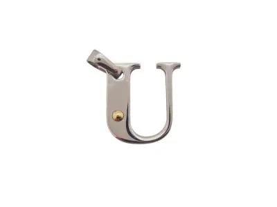 Elegante Bicolor Initial Hanger Letter U – kavel bij XL Auctions