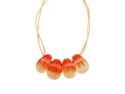 Artistiek Statement Collier met Expressieve Hars Elementen – kavel bij XL Auctions