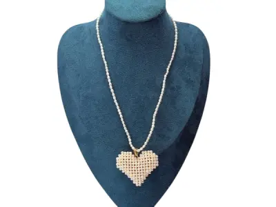 Ginza | Prachtig Parelcollier met Hart Hanger – kavel bij XL Auctions