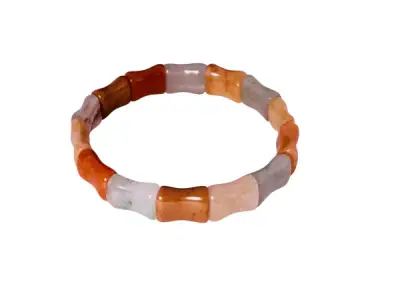 Natuurlijk Design | Gepolijste 'Bamboe' Jade Armband – kavel bij XL Auctions