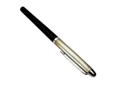 Caran d'Ache | Madison Elegante Bicolor Vulpen met Gegroefde Verzilverde Dop – kavel bij XL Auctions