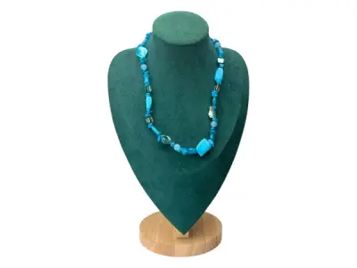 Elegant Collier met Turkooiskleurige Stenen – kavel bij XL Auctions