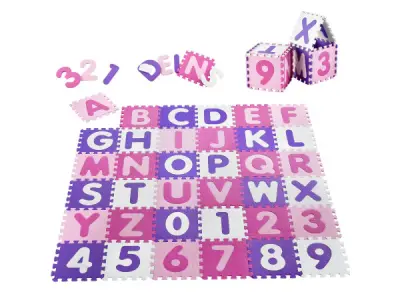 Puzzle mat 1cm dik foam Letters 1.89x1.89 mtr – kavel bij XL Auctions