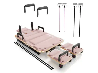 Pilates Reformer Board Movea - opvouwbaar - Rosa – kavel bij XL Auctions