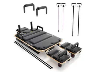 Pilates Reformer Board Movea - opvouwbaar - Zwart – kavel bij XL Auctions