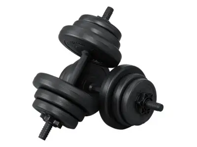 Halterset / Dumbells 20 kg - 2-delig - Zandgevuld – kavel bij XL Auctions