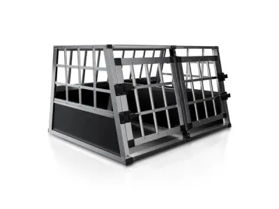 Hondentransportbox aluminium L/X 89 x 70 x 51 cm – kavel bij XL Auctions