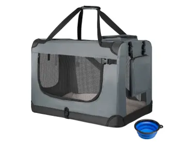 Hondentransportbox S opvouwbaar 34 x 50 x 36 cm grijs – kavel bij XL Auctions