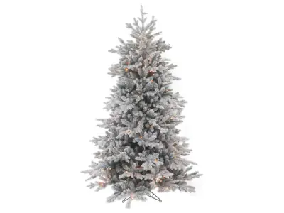 Luxe kunstkerstboom Djill Pine 215cm LED+SNEEUW - NIEUW – kavel bij XL Auctions