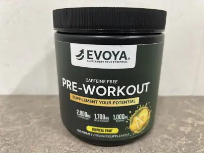 10x Evoya pre-workout Tropical fruit 300g – kavel bij XL Auctions