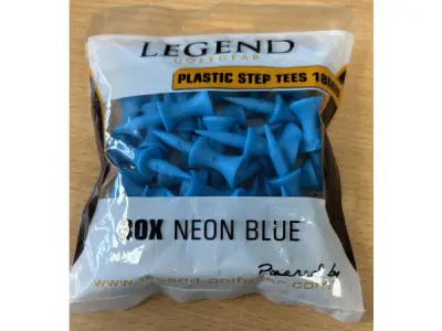 250x Golf tees per zakje 30. stuks 18mm blauw – kavel bij XL Auctions