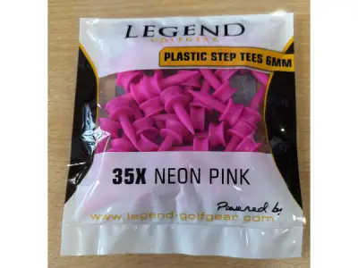 250x Golf tees roze per zakje 35 stuks 6mm – kavel bij XL Auctions