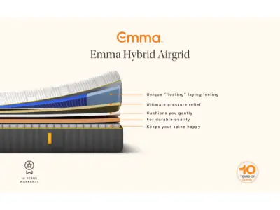 Emma Airgrid matras 200X200 cm Export voordeel! Refurbished – kavel bij XL Auctions