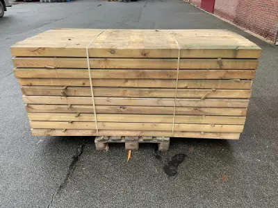 50x grenen paal geïmpregneerd 240x8.8x8.8 cm – kavel bij XL Auctions