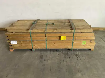 4x Deurelement geïmpregneerd 227x9x9 cm – kavel bij XL Auctions