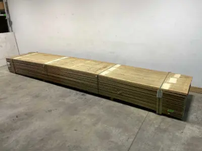 50x Vuren plank geschaafd 540x14,5x2cm – kavel bij XL Auctions