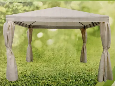 Partytent met gordijnen 300x300x260cm – kavel bij XL Auctions