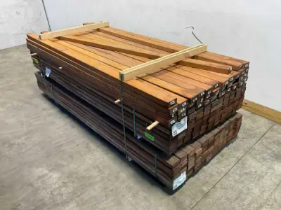 25x Angelim Vermelho regel geschaafd 250x9x4,5cm – kavel bij XL Auctions