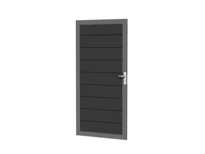 Aluminium tuindeur - Antraciet - 183x93 cm – kavel bij XL Auctions