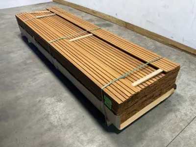 25x ThermoWood Ayous Rib3 gevelbekleding 300x14x1,7cm – kavel bij XL Auctions