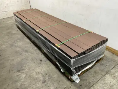 15x Bamdura composiet vlonderplank Walnoot 360x14,6x2,5cm – kavel bij XL Auctions