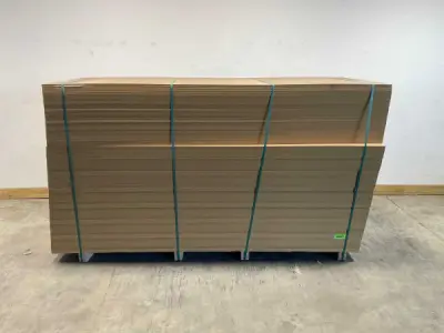 20x MDF plaat 2620x1042mm ongegrond 12mm – kavel bij XL Auctions
