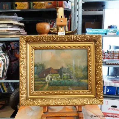 Oude aquarel – kavel bij ProVeiling, Wageningen