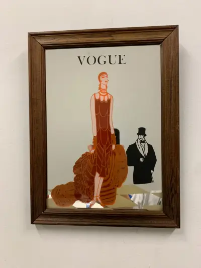 Vintage Vogue reclamespiegel – kavel bij De Kringwinkel, Dendermonde