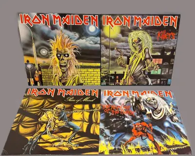 Iron Maiden Platen – kavel bij De Kringwinkel, Aalst