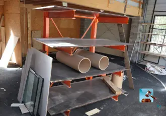 Rayonnage de stockage métallique – kavel bij Clicpublic