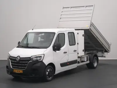 Renault Master 130PK Tipper Kipper Dubbele Cabine Dubbellucht Airco 3,5t Trekhaak Euro6 Benne Kieper Doka Mixto – kavel bij BAS World Auctions, Veghel