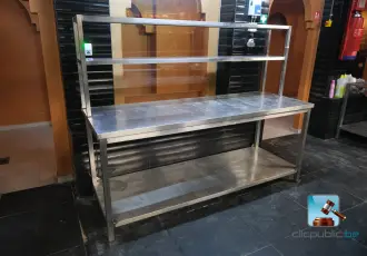 Plan de travail en inox – kavel bij Clicpublic