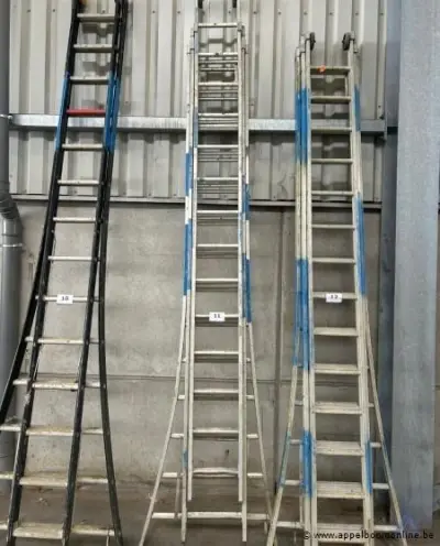 Aluminium ladder 3x14 sporten – kavel bij Appelboom